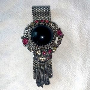 Unique Un-Signed 1960's Era Silver Tone Mesh Bracelet